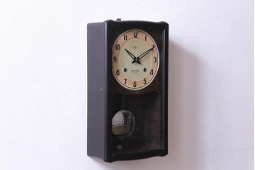 アンティーク雑貨　昭和レトロ　SEIKO(セイコー)　14DAY　手巻き式　古い趣が魅力の振り子時計(柱時計・掛け時計)