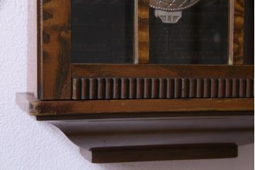 アンティーク雑貨　昭和レトロ　EIKEISHA(栄計舎)　CLOVER CLOCK(クローバークロック)　振り子時計　本灯式掛時計(柱時計、壁掛け時計)