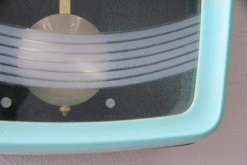 アンティーク雑貨　リメイク(内部新品交換済)　Seiko Sonola(セイコー・ソノーラ)　レトロポップな柱時計(振り子時計、壁掛け時計)