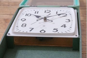アンティーク雑貨　リメイク(内部新品交換済)　Seiko Sonola(セイコー・ソノーラ)　レトロポップな柱時計(振り子時計、壁掛け時計)