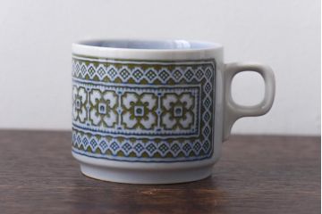 イギリスビンテージ　HORNSEA(ホーンジー)　Tapestry(タペストリー)　カップ&ソーサー3客セット