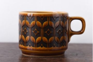 イギリスビンテージ　HORNSEA(ホーンジー)　HEIRLOOM(エアルーム)　カップ&ソーサー2客セット(洋食器)(1)