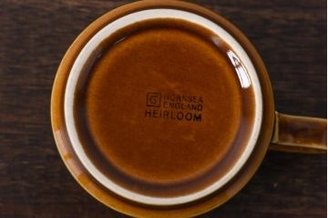 イギリスビンテージ　HORNSEA(ホーンジー)　HEIRLOOM(エアルーム)　カップ&ソーサー2客セット(洋食器)(1)