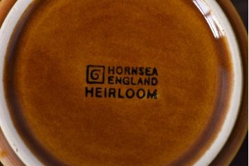イギリスビンテージ　HORNSEA(ホーンジー)　HEIRLOOM(エアルーム)　カップ&ソーサー2客セット(洋食器)(1)