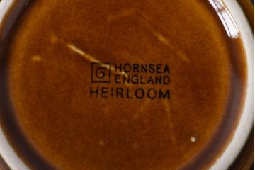 イギリスビンテージ　HORNSEA(ホーンジー)　HEIRLOOM(エアルーム)　カップ&ソーサー2客セット(洋食器)(2)