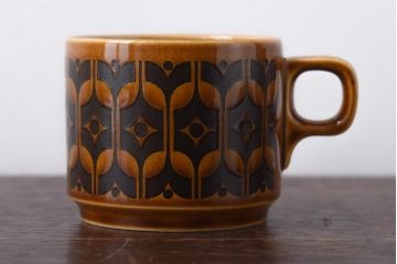 イギリスビンテージ　HORNSEA(ホーンジー)　HEIRLOOM(エアルーム)　カップ&ソーサー2客セット(洋食器)(2)
