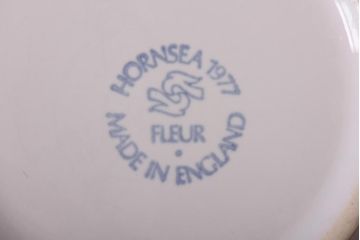 イギリスビンテージ　Hornsea(ホーンジー)　FLEUR(フルール)　トリオ2客セット(カップ&ソーサー、プレート)