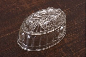 アンティーク雑貨　イギリスアンティーク　小物入れとしてもおすすめなガラス製のゼリーモールド(菓子型)