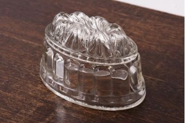アンティーク雑貨　イギリスアンティーク　小物入れとしてもおすすめなガラス製のゼリーモールド(菓子型)