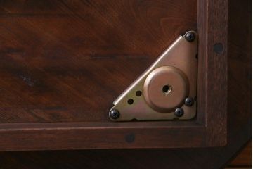 アンティーク雑貨　リメイク家具　天板ケヤキ一枚板　シックな雰囲気がお洒落なサイドテーブル(飾り台)