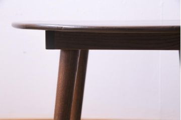 アンティーク雑貨　リメイク家具　天板ケヤキ一枚板　シックな雰囲気がお洒落なサイドテーブル(飾り台)
