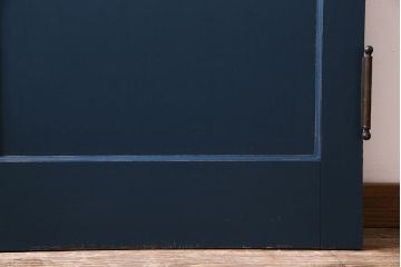 ペイント建具　ダイヤガラス　個性的なデザインが目を引く木製ドア(建具、扉)