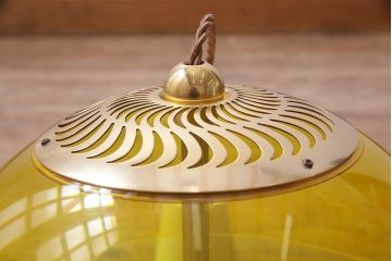 レトロ　松下電工(ナショナル)　4灯　エレガントかつユニークなシャンデリア(天井照明)