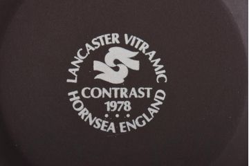 イギリスビンテージ　HORNSEA(ホーンジー)　CONTRAST(コントラスト)　シュガーポット(洋食器)
