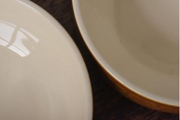 イギリスビンテージ　HORNSEA(ホーンジー)　SAFFRON(サフラン)　シリアルボウル2個セット(サラダボウル、スープボウル)