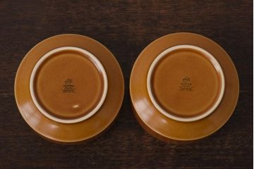 イギリスビンテージ　HORNSEA(ホーンジー)　SAFFRON(サフラン)　シリアルボウル2個セット(サラダボウル、スープボウル)