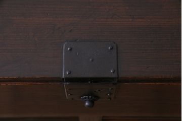 アンティーク家具　古民具　明治期　ヒノキ材　細かな引き出しが魅力の帳場箪笥(収納棚)