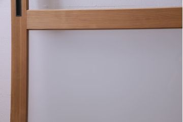 昭和初期　ナチュラルテイストに取り入れられるシンプルなガラス戸1枚(引戸、建具)(1)