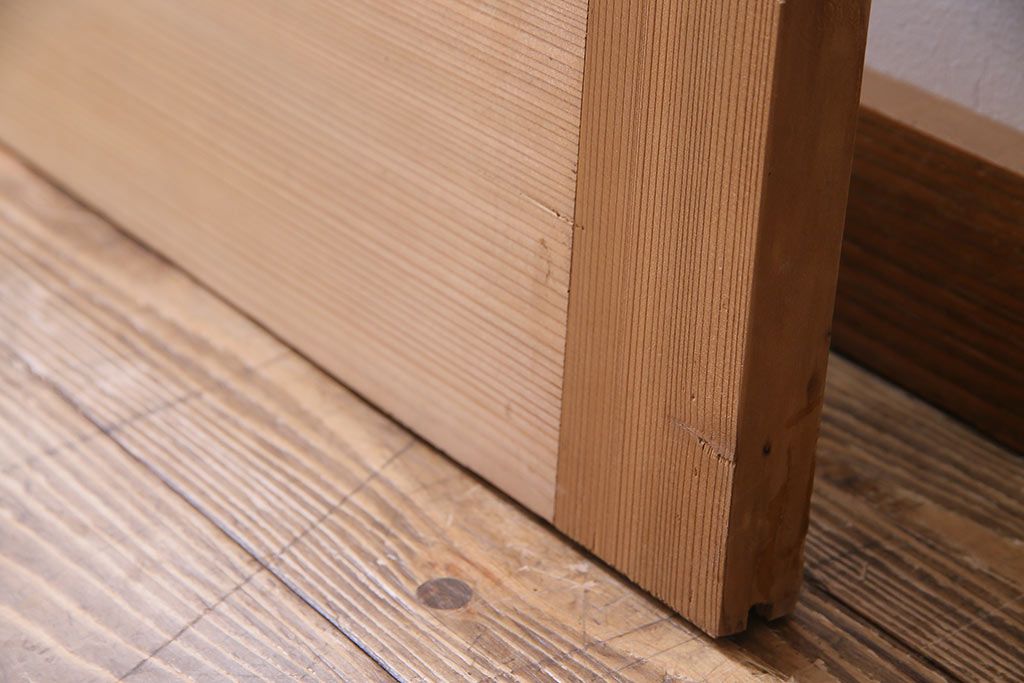 昭和初期　ナチュラルテイストに取り入れられるシンプルなガラス戸1枚(引戸、建具)(1)