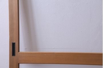 昭和初期　ナチュラルテイストに取り入れられるシンプルなガラス戸1枚(引戸、建具)(1)