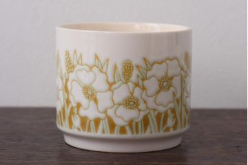 イギリスビンテージ　Hornsea(ホーンジー)　FLEUR(フルール)　カップ&ソーサー2客セット(コーヒーカップ)(1)