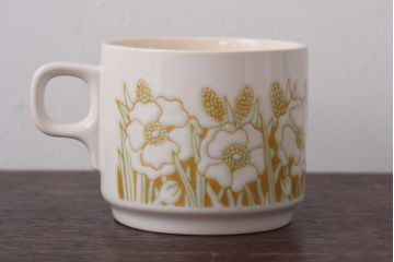 イギリスビンテージ　Hornsea(ホーンジー)　FLEUR(フルール)　カップ&ソーサー2客セット(コーヒーカップ)(1)
