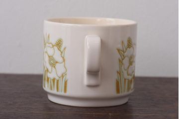 イギリスビンテージ　Hornsea(ホーンジー)　FLEUR(フルール)　カップ&ソーサー2客セット(コーヒーカップ)(1)