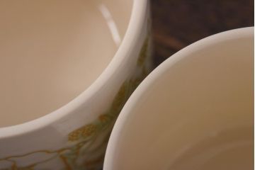 イギリスビンテージ　Hornsea(ホーンジー)　FLEUR(フルール)　カップ&ソーサー2客セット(コーヒーカップ)(1)