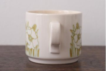 イギリスビンテージ　Hornsea(ホーンジー)　FLEUR(フルール)　カップ&ソーサー2客セット(コーヒーカップ)(2)