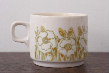 イギリスビンテージ　Hornsea(ホーンジー)　FLEUR(フルール)　カップ&ソーサー2客セット(コーヒーカップ)(2)