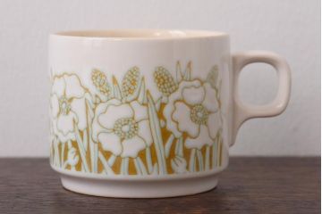 イギリスビンテージ　Hornsea(ホーンジー)　FLEUR(フルール)　カップ&ソーサー2客セット(コーヒーカップ)(3)