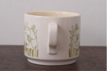 イギリスビンテージ　Hornsea(ホーンジー)　FLEUR(フルール)　カップ&ソーサー2客セット(コーヒーカップ)(3)