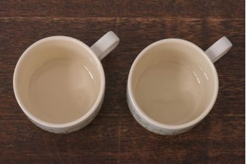 イギリスビンテージ　Hornsea(ホーンジー)　FLEUR(フルール)　カップ&ソーサー2客セット(コーヒーカップ)(3)