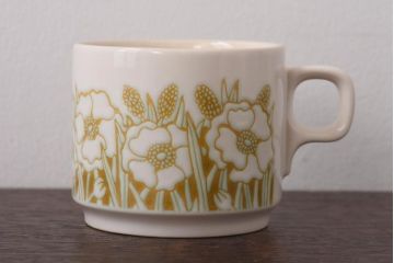 イギリスビンテージ　Hornsea(ホーンジー)　FLEUR(フルール)　カップ&ソーサー2客セット(コーヒーカップ)
