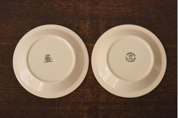イギリスビンテージ　Hornsea(ホーンジー)　FLEUR(フルール)　トリオ2客セット(カップ&ソーサー、プレート)(1)