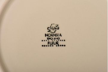 イギリスビンテージ　Hornsea(ホーンジー)　FLEUR(フルール)　トリオ2客セット(カップ&ソーサー、プレート)(1)