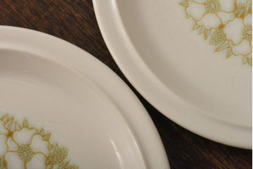 イギリスビンテージ　Hornsea(ホーンジー)　FLEUR(フルール)　トリオ2客セット(カップ&ソーサー、プレート)(1)