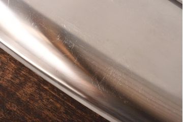 北欧ビンテージ　GERMETCO　シンプルで格好良いステンレスプレート(トレー、長皿)