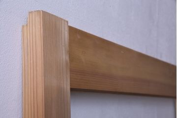 昭和初期　ナチュラルテイストに取り入れられるシンプルなガラス戸1枚(引戸、建具)(2)