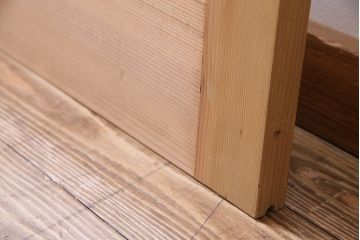 昭和初期　ナチュラルテイストに取り入れられるシンプルなガラス戸1枚(引戸、建具)(2)