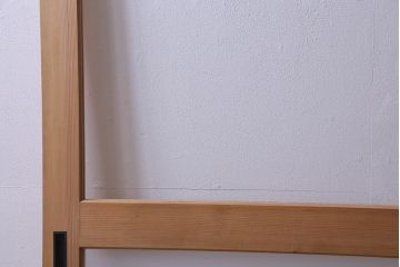 昭和初期　ナチュラルテイストに取り入れられるシンプルなガラス戸1枚(引戸、建具)(2)