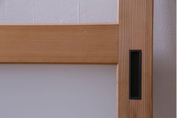 昭和初期　ナチュラルテイストに取り入れられるシンプルなガラス戸1枚(引戸、建具)(2)