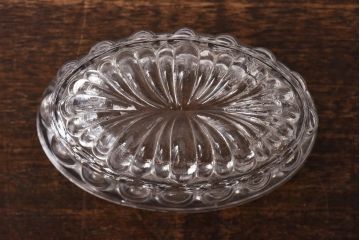 アンティーク雑貨　イギリスアンティーク　小物入れとしてもおすすめなガラス製のゼリーモールド(菓子型)(1)