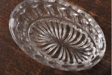 アンティーク雑貨　イギリスアンティーク　小物入れとしてもおすすめなガラス製のゼリーモールド(菓子型)(1)