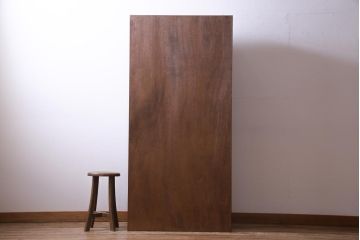 アンティーク家具　リメイク品　前面松材　古材の風合いが味わい深いパタパタ扉のキャビネット(7段タイプ)(戸棚、下駄箱、収納棚)(1)
