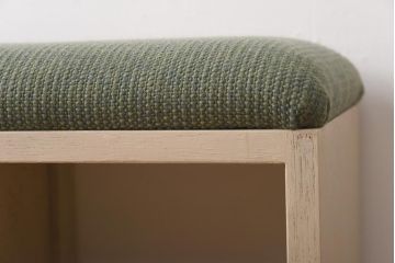 リメイク家具　ペイント　シャビーな雰囲気がお洒落な収納棚付きベンチ
