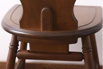 中古　四国工芸　森のサーカス　カントリーテイストなチェア(スツール、小椅子)(1)