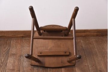 中古　四国工芸　森のサーカス　カントリーテイストなチェア(スツール、小椅子)(1)