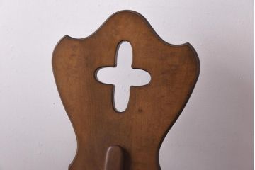 中古　四国工芸　森のサーカス　カントリーテイストなチェア(スツール、小椅子)(1)