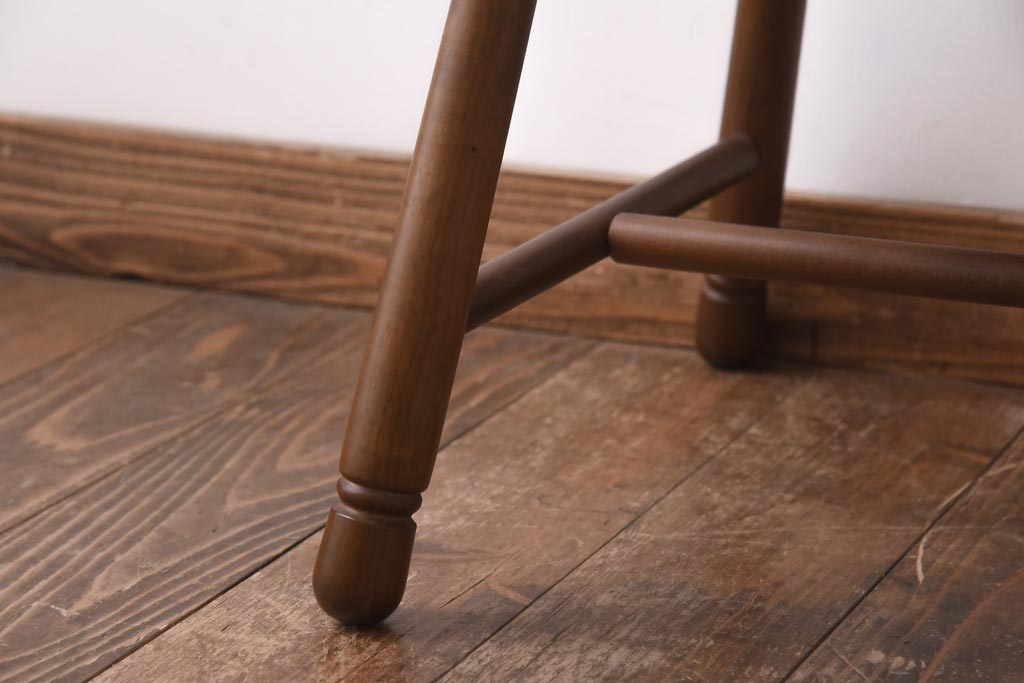 中古　四国工芸　森のサーカス　カントリーテイストなチェア(スツール、小椅子)(2)